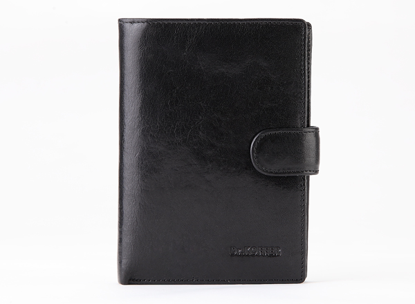 Dr.koffer high quality Italy leather passport holder with money pocket for men