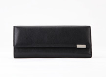 HASSION small gender keyholders Soft  real  leather keyholder Black plain genuine leather key holder