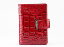 HASSION newest and classic red crocodile leather  card cases