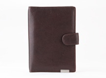 Dr.koffer cow leather passport holder with plastic passport holder and clasp for men and women
